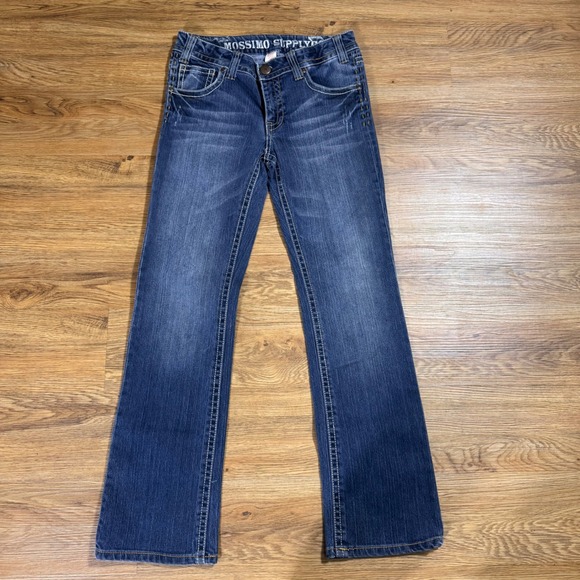 Mossimo Supply Co. Denim - Mossimo Supply Co TEEN   Bootcut Jeans Size 16 Medium Wash Embroidered Pockets